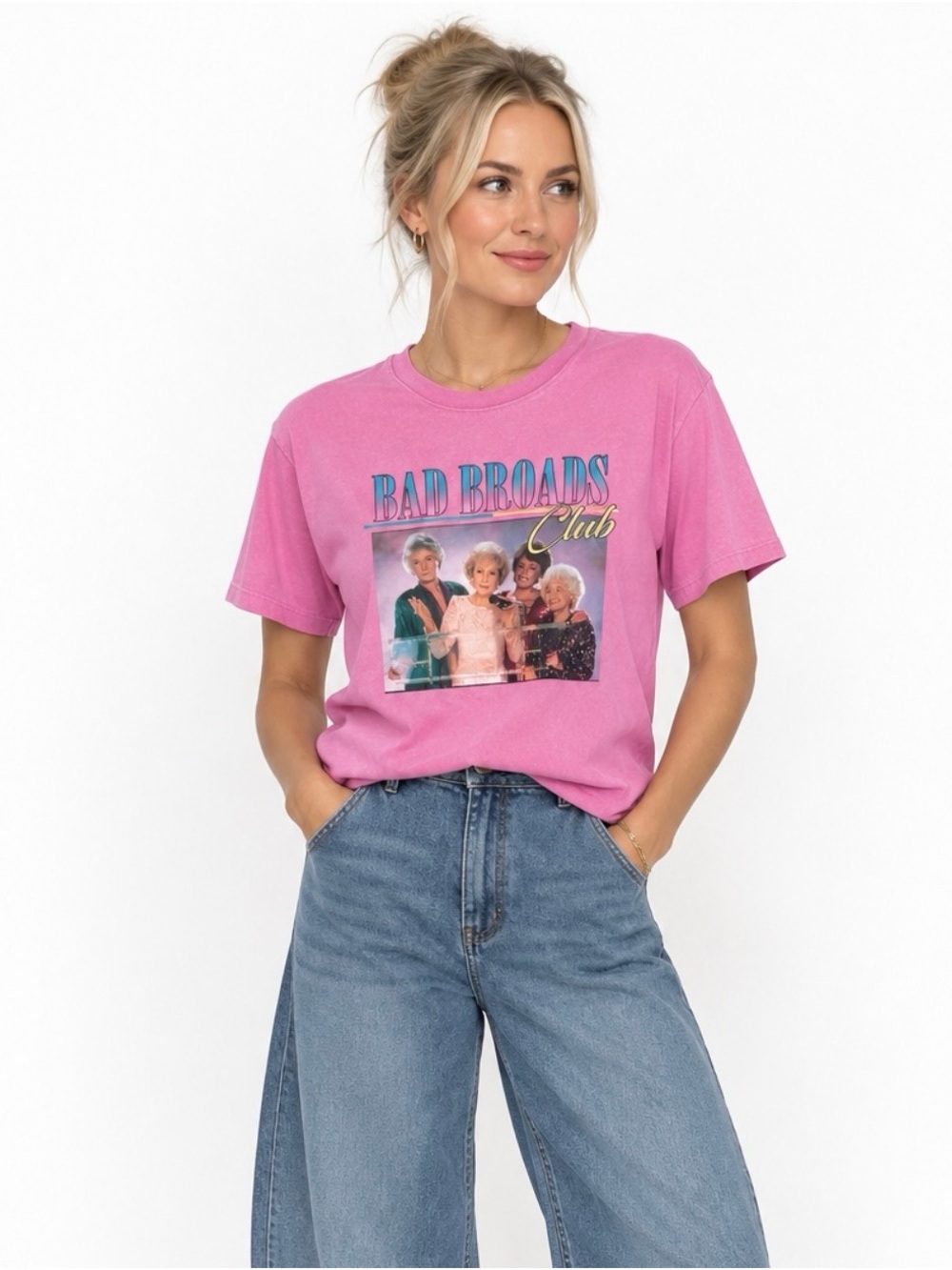 GOLDEN GIRLS Pink Graphic Tee